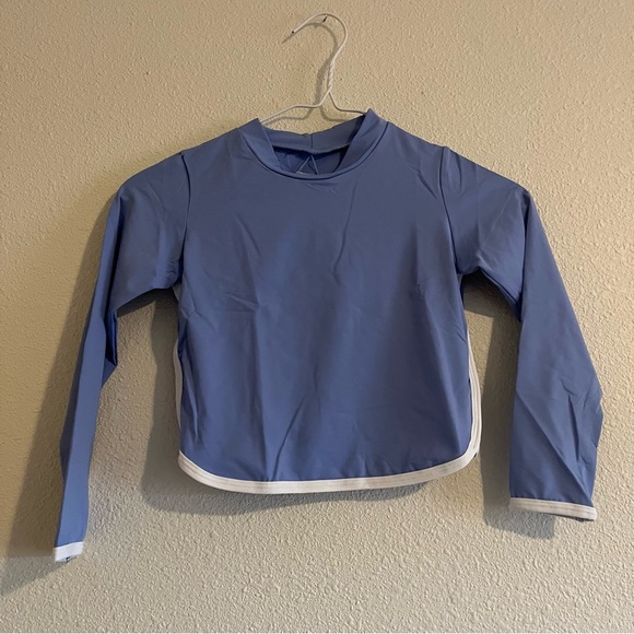 NWT L*SPACE Swim Kids SOOKI RASHGUARD Long Sleeve Swim Top Size 6 - Picture 1 of 7